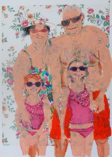 Familie am Strand