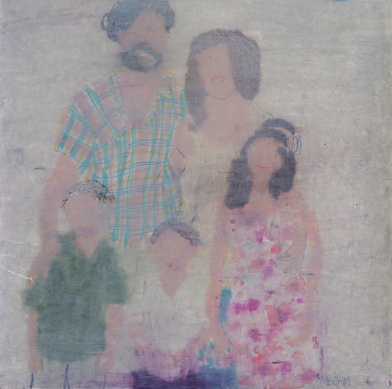 Unscharfes Familienfoto
